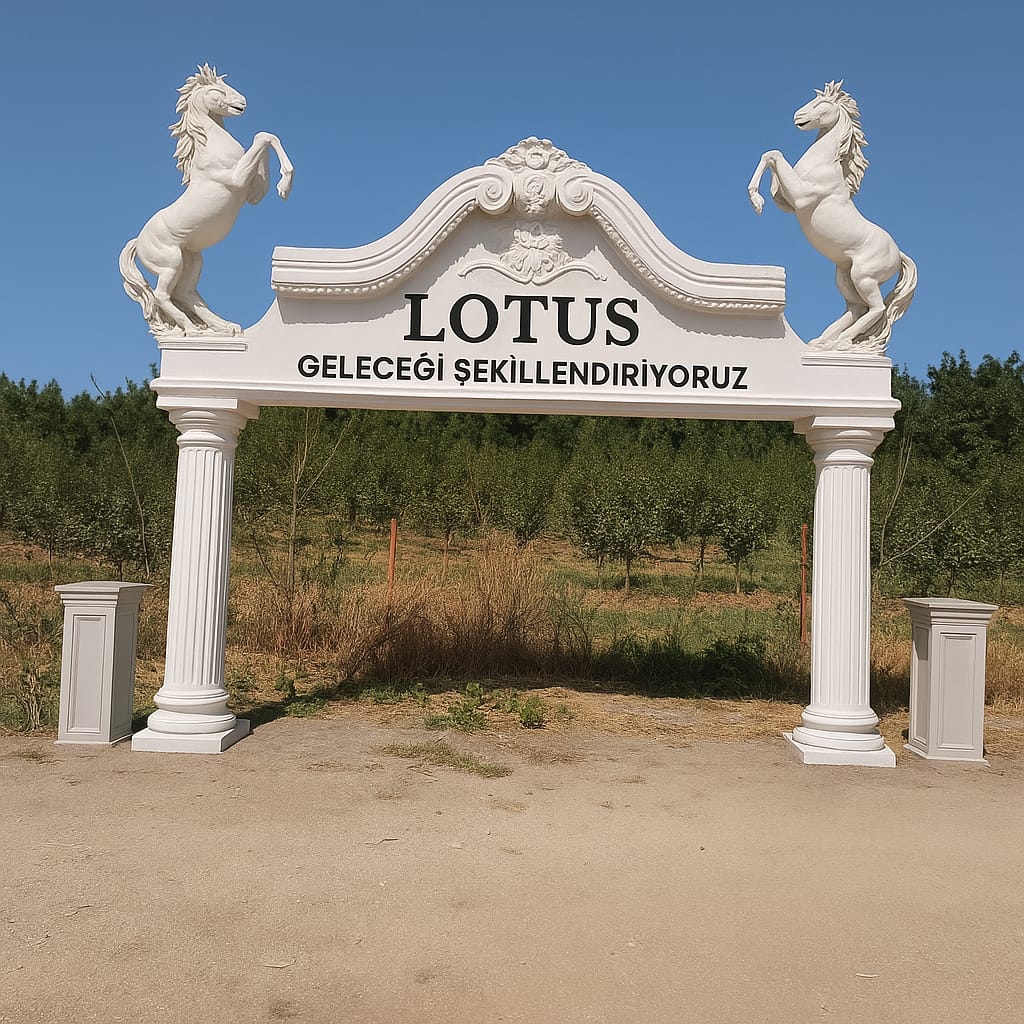 Roma Serisi Dekoratif Kolon ve Kemer | Fiberglas Villa Sütun İmalatı - LOTUS